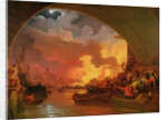 The Great Fire of London, c.1797 by Philip James de Loutherbourg