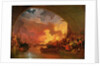 The Great Fire of London, c.1797 by Philip James de Loutherbourg