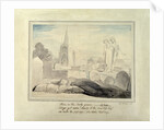 The Widow Embracing her Husband's Grave by William Blake