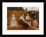 The Chalon Family in their London Town Garden, early 1800s by Jacques-Laurent Agasse