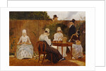 The Chalon Family in their London Town Garden, early 1800s by Jacques-Laurent Agasse