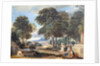 Landscape with a Man Washing his Feet at a Fountain, after Nicolas Poussin by David Cox