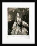 Lady Caroline Russell, engraved by James McArdell by Joshua (after) Reynolds