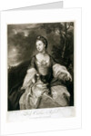 Lady Caroline Russell, engraved by James McArdell by Joshua (after) Reynolds