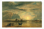 Beach Scene - Sunrise, c.1820 by David (attr. to) Cox