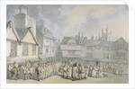 A Review in a Market Place, c.1790 by Thomas Rowlandson