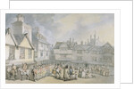 A Review in a Market Place, c.1790 by Thomas Rowlandson