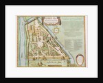 Map showing the Kremlin, Moscow, 1662 by Joan Blaeu