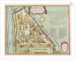 Map showing the Kremlin, Moscow, 1662 by Joan Blaeu