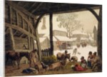 A Village Snow Scene, 1819 by Robert Hills