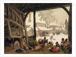 A Village Snow Scene, 1819 by Robert Hills