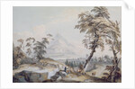 Italianate Landscape with Travellers, no.1 by Paul Sandby