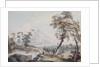 Italianate Landscape with Travellers, no.1 by Paul Sandby