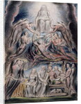 Illustrations of the Book of Job, pl.3: Satan before the throne of God, after William Blake by John Linnell