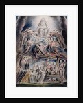 Illustrations of the Book of Job, pl.3: Satan before the throne of God, after William Blake by John Linnell