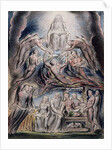 Illustrations of the Book of Job, pl.3: Satan before the throne of God, after William Blake by John Linnell