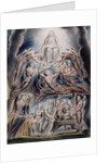 Illustrations of the Book of Job, pl.3: Satan before the throne of God, after William Blake by John Linnell