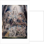 Illustrations of the Book of Job, pl.3: Satan before the throne of God, after William Blake by John Linnell