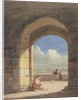 An Arch at Holy Island, Northumberland, 1809 by John Varley