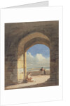 An Arch at Holy Island, Northumberland, 1809 by John Varley