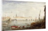 The Monument and London Bridge, c.1820-80 by Frederick Nash