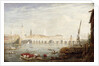 The Monument and London Bridge, c.1820-80 by Frederick Nash
