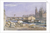 The Pont au Change and the Conciergerie, Paris, 1837 by Richard Redgrave