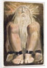 A naked man with a long, white beard by William Blake