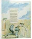 Elegy written in a Country Church-yard, design 109 from 'The Poems of Thomas Gray', 1797-98 by William Blake