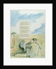 Elegy written in a Country Church-yard, design 109 from 'The Poems of Thomas Gray', 1797-98 by William Blake