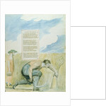 Elegy written in a Country Church-yard, design 109 from 'The Poems of Thomas Gray', 1797-98 by William Blake