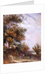 Landscape with Trees and Figures by Thomas Churchyard