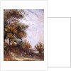 Landscape with Trees and Figures by Thomas Churchyard