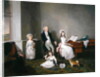 John Richard Comyns of Hylands Essex, with his daughters, 1775 by John Greenwood