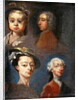 Study of Heads by William Hogarth