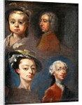 Study of Heads by William Hogarth
