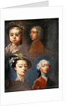 Study of Heads by William Hogarth