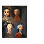 Study of Heads by William Hogarth