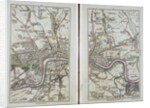 Map of East London, plates 20-21 by John Cary