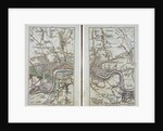 Map of East London, plates 20-21 by John Cary
