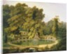 Temple, Fountain and Cave in Sezincote Park, 1819 by Thomas Daniell