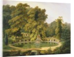 Temple, Fountain and Cave in Sezincote Park, 1819 by Thomas Daniell