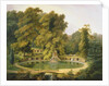 Temple, Fountain and Cave in Sezincote Park, 1819 by Thomas Daniell