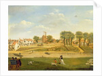 The Old Parish Church and Village, Hampton-on-Thames, Middlesex by English School