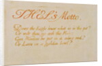 Thel's Motto... by William Blake