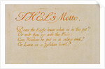 Thel's Motto... by William Blake