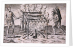 Cooking Fish, plate XIII by Theodor de Bry