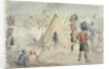Highland Regiment in Camp by John Leech