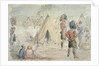 Highland Regiment in Camp by John Leech