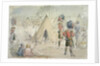Highland Regiment in Camp by John Leech